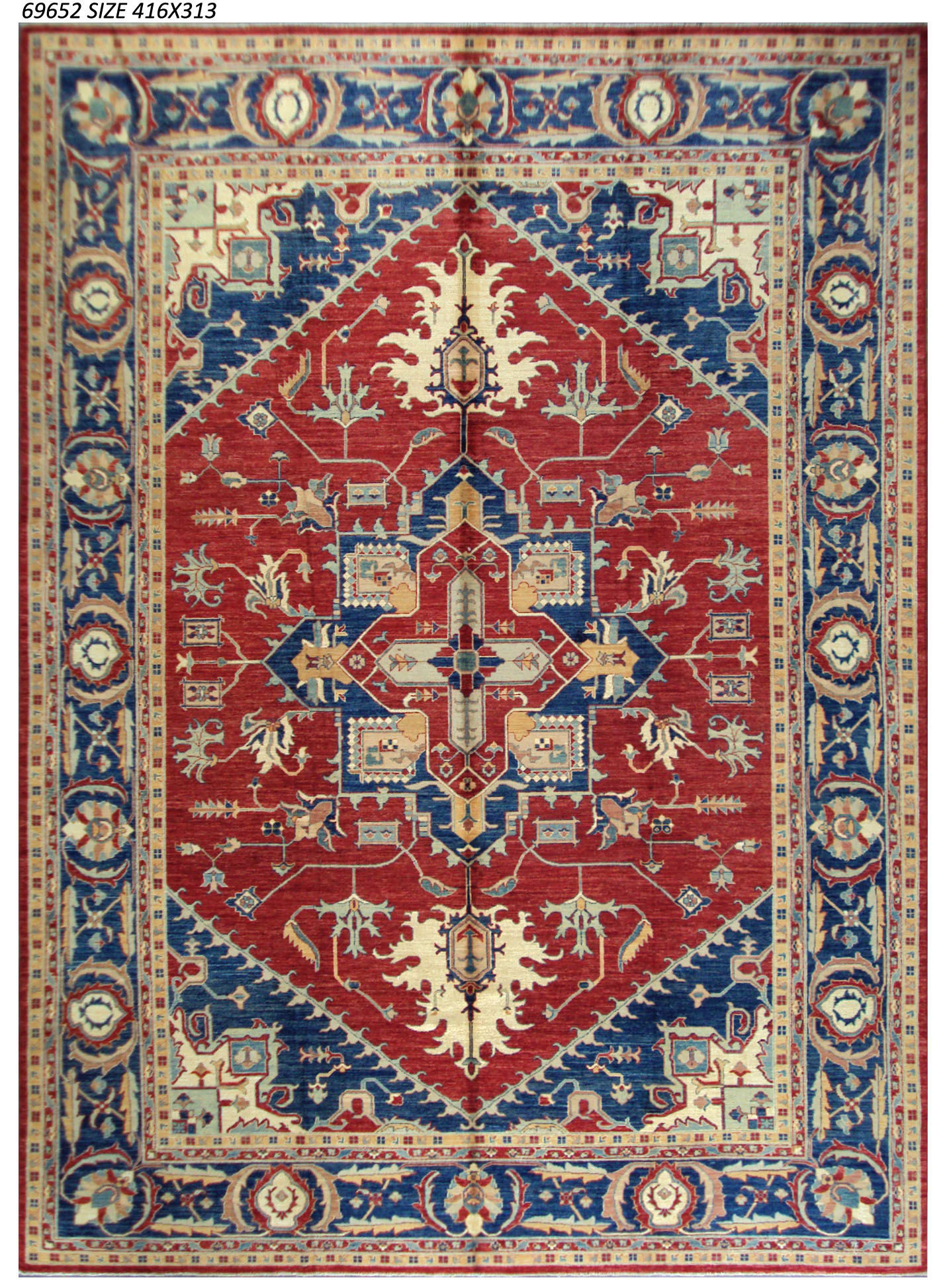 Kazak Heriz Handspun Wool