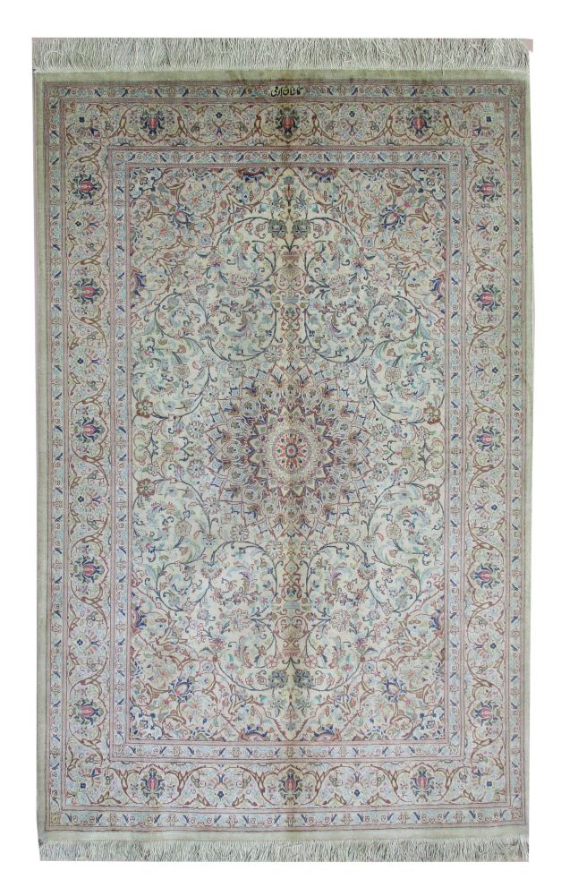kashan 100% Silk